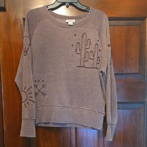 Ariat Brown Graphic Crew Neck Sweater